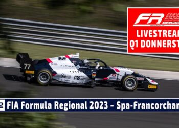 LIVE Qualifying 1 Spa Formula Regional European Championship by Alpine – certified by FIA