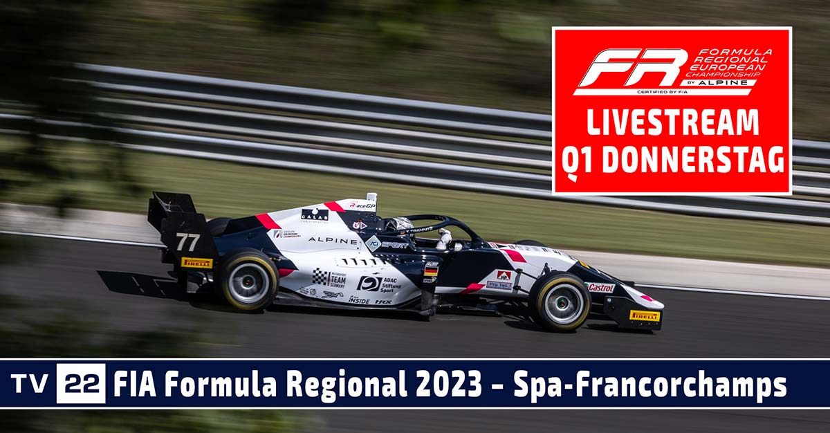 RE-LIVE Qualifying 1 Spa Formula Regional European Championship by ...
