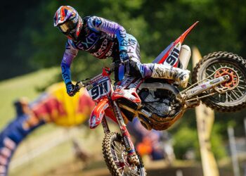 Jordi Tixier feiert in Bielstein seinen ersten ADAC MX Masters Laufsieg der Saison ©ADAC