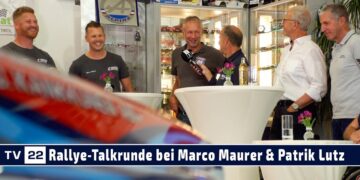 Rallye-Talkrunde zum Audi A2 beim Rallye Team Maurer mit Niki Schelle, Reini Sampl und Willi Wiedner