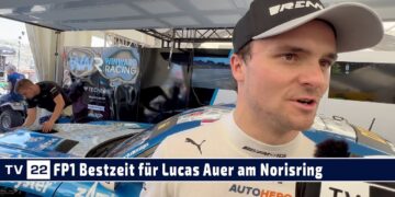 MOTOR TV22: Bestzeit in FP1 am Norisring für Lucas Auer am Freitag