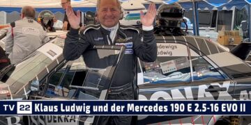 MOTOR TV22: Klaus Ludwig und der Mercedes 190 E 2.5-16 EVO II bei der DTM Classic Norisring am 2023