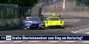 Das Grello Überhohlmanöver zum Sieg am Norisring 2023? Thomas Preining führt bei DTM Sonntagsrennen