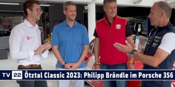 MOTOR TV22: Philipp Brändle im Porsche 356 bei der Ötztal Classic 2023
