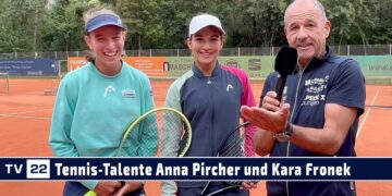 SPORT TV22: Tennis Europe Trophy Zams – Anna Pircher und Kara Fronek vor dem Semifinale im Doppel