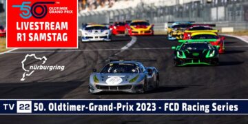 LIVE Ferrari Club Deutschland Racing Series Rennen 1 beim 50. Oldtimer-Grand-Prix Nürburgring 2023
