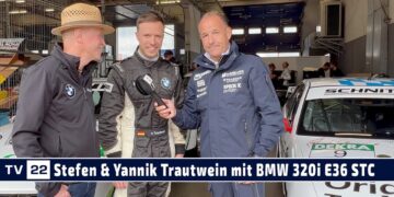 Schnitzer Classic mit Stefen und Yannik Trautwein und dem BMW 320i E36 STC beim Oldtimer Grand Prix