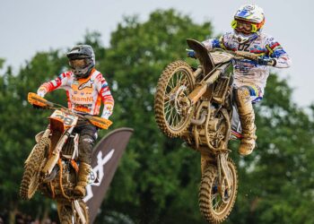 Dani Heitink und Dean Gregoire duellierten sich im ADAC MX Junior Cup 85 sehenswert ©ADAC Motorsport