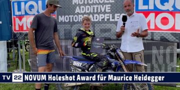 NOVUM Holeshot Award für Maurice Heidegger beim LIQUI MOLY Motocross JuniorCup Möggers 2023