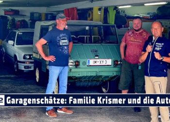 Garagenschätze: Markus, Hannes & Elias Krismer mit ihrer gemischten Garage als Familienangelegenheit