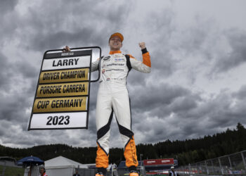Larry ten Voorde zum dritten Mal Champion im Porsche Carrera Cup Deutschland ©Porsche Motorsport