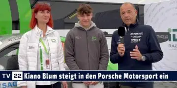 MOTOR TV22: Der Vorarlberger Kiano Blum wechselt in den Porsche von den Kartrennen