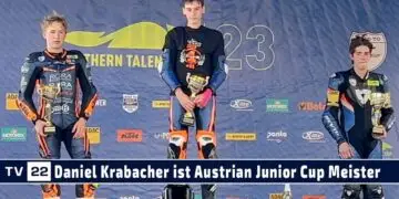 MOTOR TV22: Wir gratulieren Daniel Krabacher zum Meister im Austrian Junior Cup 2023