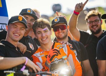Oriol Oliver vom WZ-Racing Team ist in Holzgerlingen vorzeitig der neue ADAC MX Youngster-Cup Champion 2023 geworden ©ADAC Motorsport