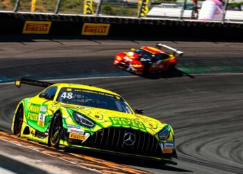Das „Mamba-Design“ am Mercedes-AMG GT3 von Maro Engel ist ein echter Hingucker ©ADAC Motorsport