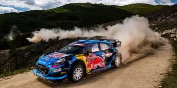 Die spektakulären Rally1-Boliden kämpfen bei der Central European Rally um die WRC-Krone. Ihre Hybridantriebe leisten bis zu 530 PS ©ADAC Motorsport