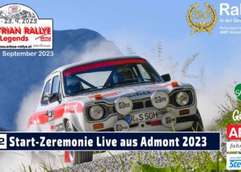 MOTOR TV22: RE-LIVE Austrian Rallye Legends Start-Zeremonie mit Vorstellung Autos, Piloten & Co-Piloten