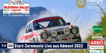 MOTOR TV22: RE-LIVE Austrian Rallye Legends Start-Zeremonie mit Vorstellung Autos, Piloten & Co-Piloten