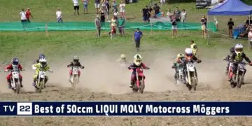 Die besten Bilder 50ccm Rennen vom LIQUI MOLY Motocross Junior Cup Möggers 2023 | MY SPORT MY STORY