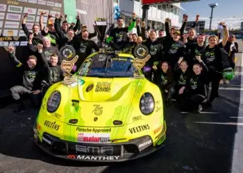 Perfektes Finalwochenende für den neuen DTM-Meister Thomas Preining ©Porsche Motorsport