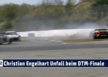 MOTOR TV22: Der Unfall von Christian Engelhart mit dem Grasser Lamborghinin beim DTM Finale 2023