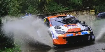 WM-Leader Kalle Rovanperä liegt bei der Central European Rally nach der Freitagsetappe in Führung ©ADAC Motorsport