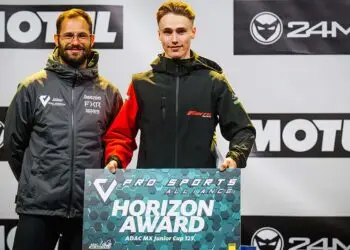 Maximilian Werner erhielt als bester deutscher 125 ccm-Fahrer den Pro Sports Alliance Horizon Award ©ADAC Motorsport