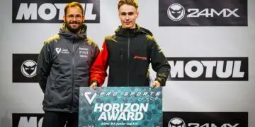 Maximilian Werner erhielt als bester deutscher 125 ccm-Fahrer den Pro Sports Alliance Horizon Award ©ADAC Motorsport