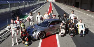 Zwölf junge Rennsporttalente wollen der nächste Porsche-Junior werden ©Porsche Motorsport
