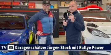 Garagenschätze: Jürgen Stock mit seinem Rallye Subaru und seinem Ford Fiesta Prototyp für Bergrennen