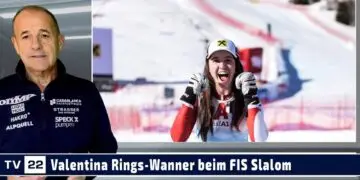 SPORT TV22: Die Nachwuchs Ski-Fahrerin Valentina Rings-Wanner beim FIS Slalom in Hochfügen
