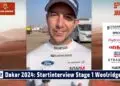 RALLLY DAKAR Stage 1: Exclusive interview Gareth Woolridge before stage 1 | NWM FORD M-SPORT
