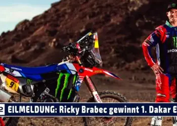 RALLY DAKAR Newsflash – Branch gewinnt 1. Etappe nach Zeitgutschrift, Brabec (Honda) Schnellster