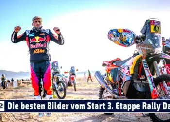 Die besten Bilder vom Start der Motorräder in die 3. Etappe der Rally Dakar 2024