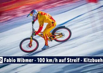 Über 100 km/h auf der Streif: Fabio Wibmers Weltpremiere auf der schwierigsten Abfahrt der Welt