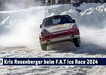 MOTOR TV22: Kris Rosenberger mit seinem Africa Rally Porsche 911 beim F.A.T. Ice Race 2024