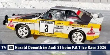 MOTOR TV22: Rallye Legende Harald Demuth im Audi S1 beim F.A.T. Ice Race in Zell am See 2024