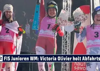 SPORT TV22: Victoria Olivier holt Abfahrts-Gold bei FIS Junioren-Weltmeisterschaft Port du Soleil 24