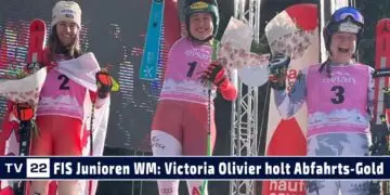 SPORT TV22: Victoria Olivier holt Abfahrts-Gold bei FIS Junioren-Weltmeisterschaft Port du Soleil 24