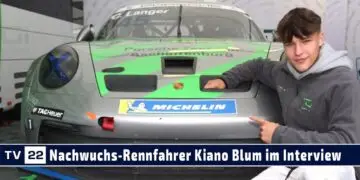 MOTOR TV22: Nachwuchs-Rennfahrer Porsche Carrera Cup Deutschland Kiano Blum im Interview
