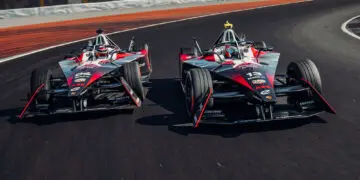 Vier Porsche 99X Electric auf Titeljagd in der Formel E © Porsche