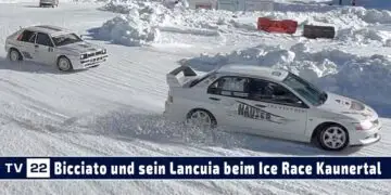 MOTOR TV22: Rudi Bicciato und sein Lancia Delta beim Ice Race im Kaunertal 2024