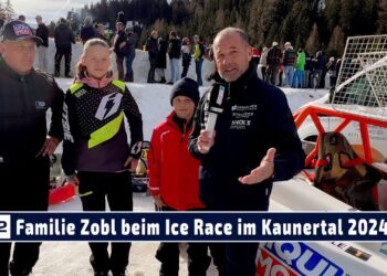 MOTOR TV22: Wolfgang Zobl und seinen Kids Julia und Manuel beim Ice Race im Kaunertal 2024