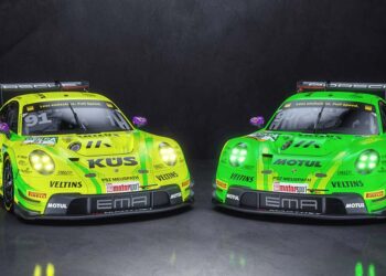Mit zwei Porsche 911 GT3 R tritt Manthey EMA dieses Jahr in der DTM an ©Manthey EMA