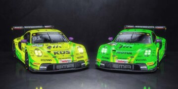 Mit zwei Porsche 911 GT3 R tritt Manthey EMA dieses Jahr in der DTM an ©Manthey EMA