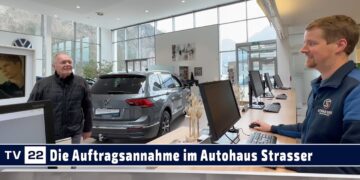 MOBIL TV22: Das Autohaus Strasser in St. Gertraudi – Auftragsannahme und Leihwagen für die Kunden
