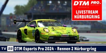 LIVE Rennen 2 Nürburgring | DTM eSports Championship 2024 powered by RaceRoom