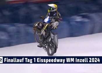 Ice Speedway WM Inzell: Finallauf Samstag –  Max Niedermaier schlägt Martin Haarahiltunen 2024