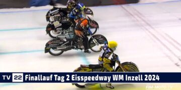 Ice Speedway WM Inzell: Finallauf Sonntag – Finne Riihimäki siegt auf Inzeller Eis 2024