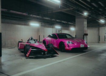 Neonfarbene Porsche 99X Electric